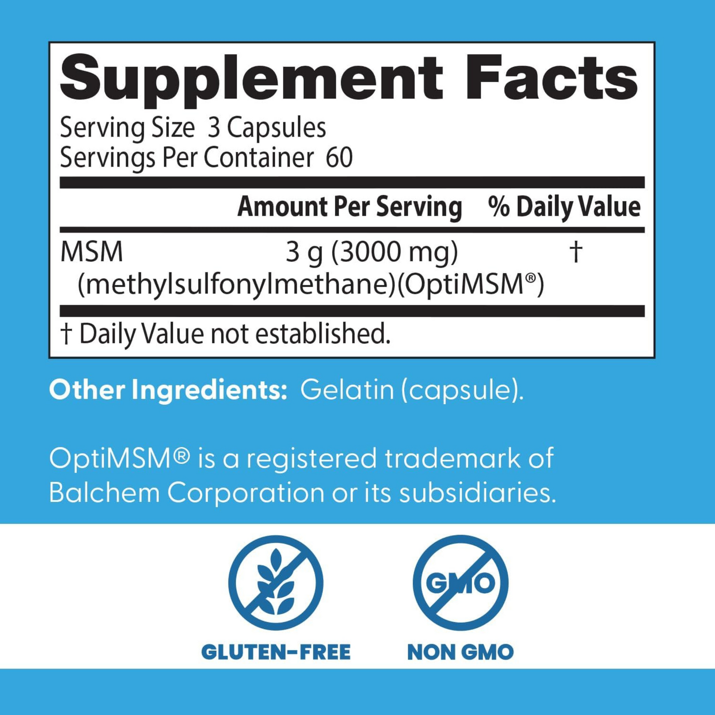 Combo Healthy Origins UC-II 40 mg (Colágeno Tipo II) 60 Cápsulas + Doctor's Best MSM 3000 mg por Porção, 180 Cápsulas