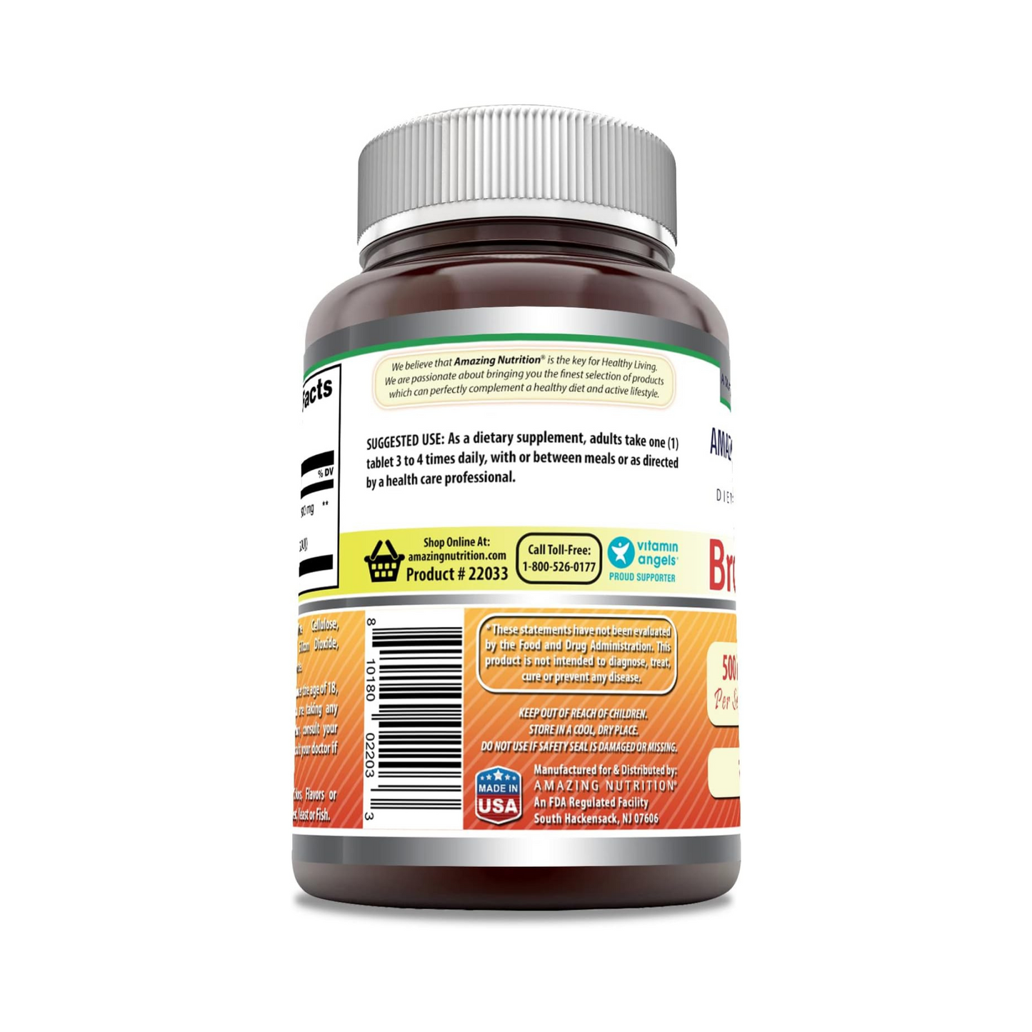 Amazing Formulas Bromelina 500mg, 120 Comprimidos