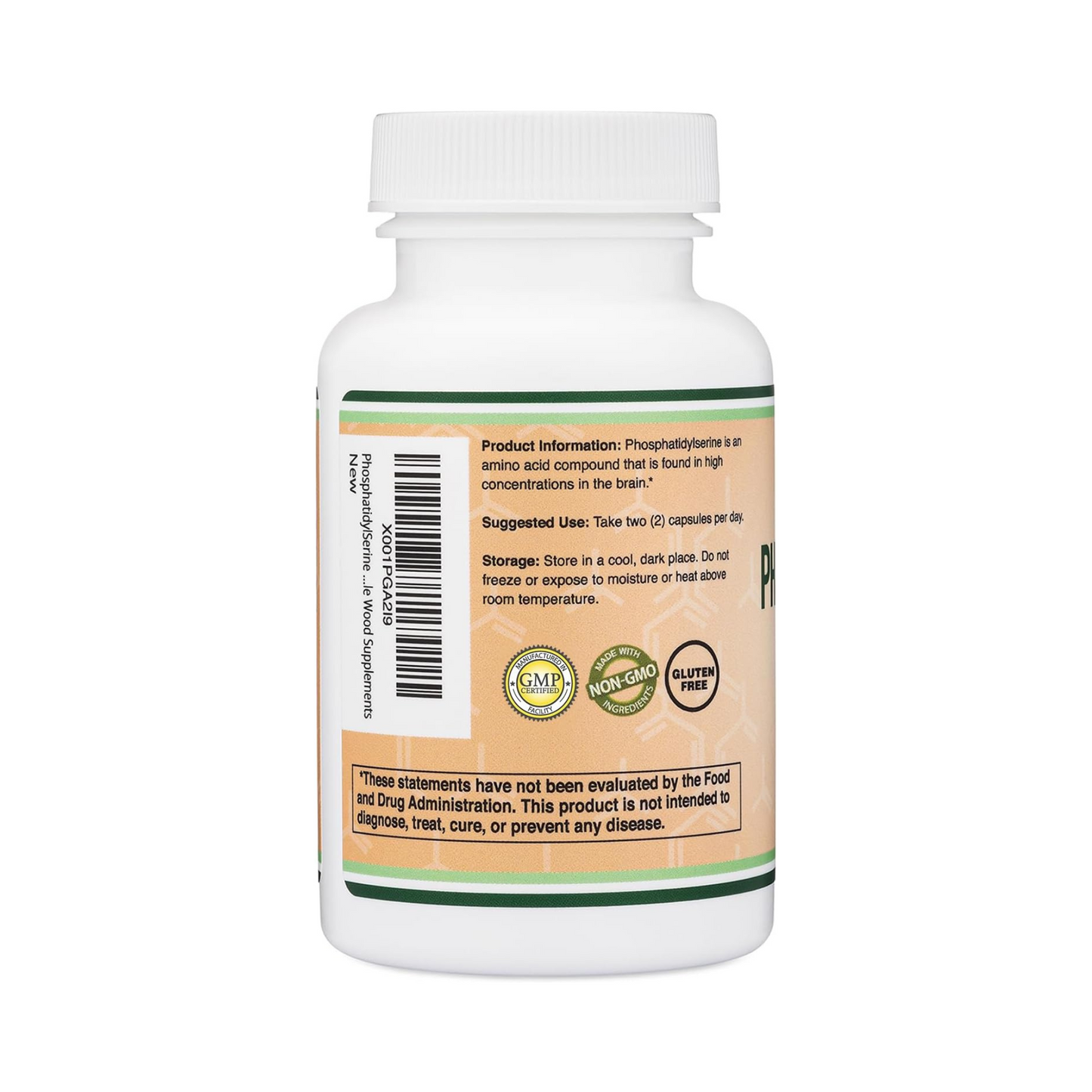 Double Wood Fosfatidilserina 300 mg em duas porções 120 Cápsulas