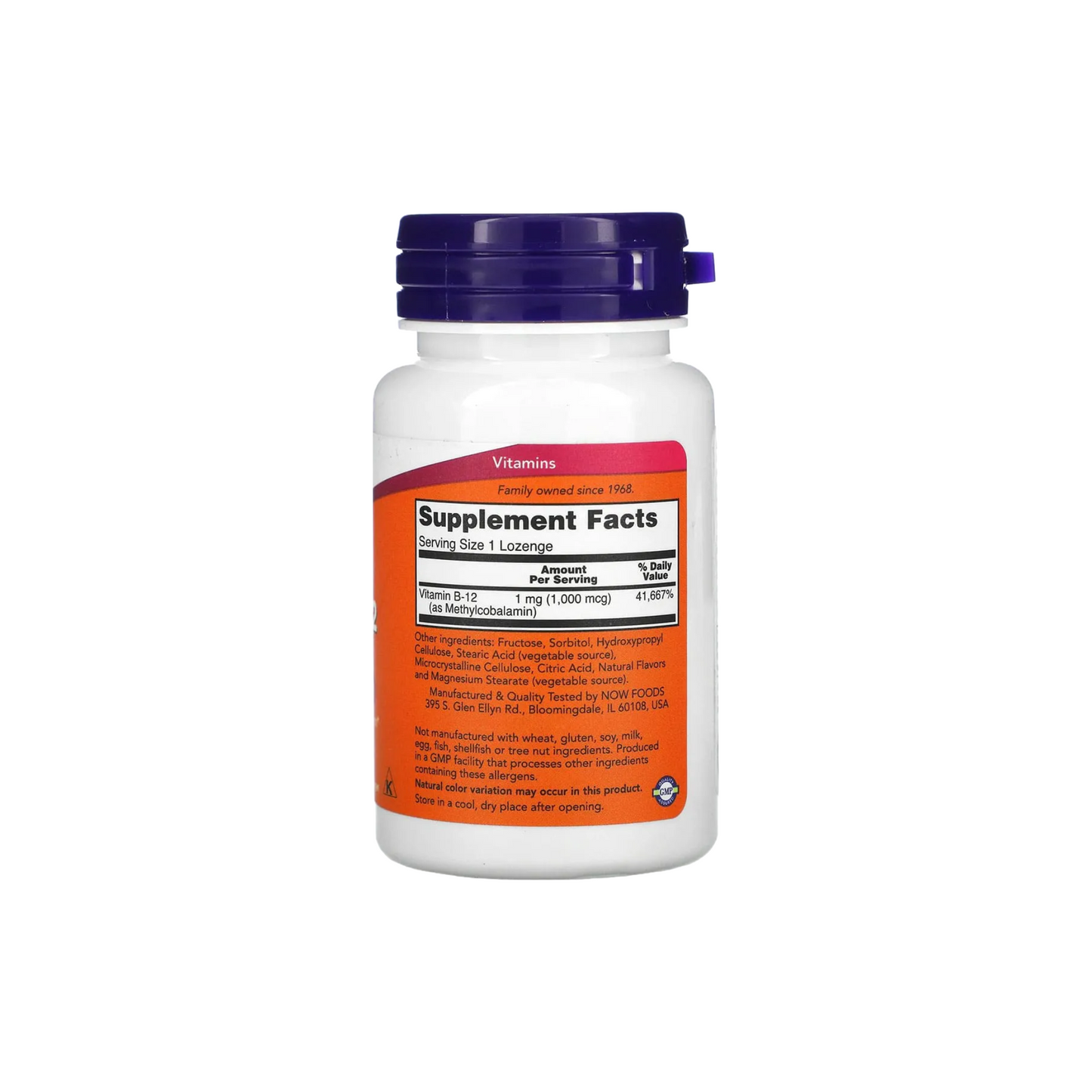 Combo 2 NOW Foods Metil B-12 1000 mcg 100 Pastilhas