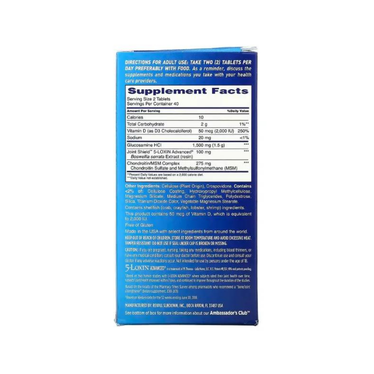 Osteo Bi-Flex Triple Strength com Vitamina D (80 Comprimidos)