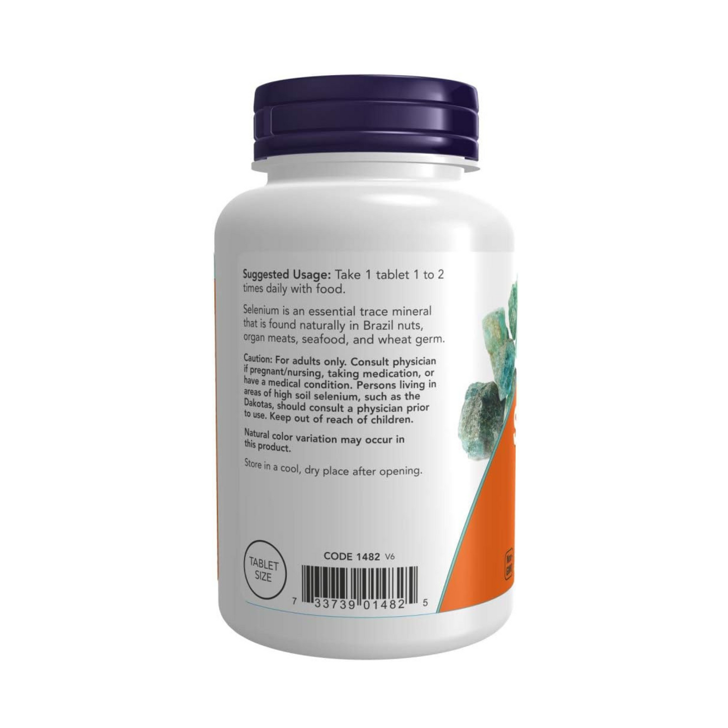 Now Selênio (L-Selenometionina) 100 mcg, Mineral Essencial, 250 Comprimidos