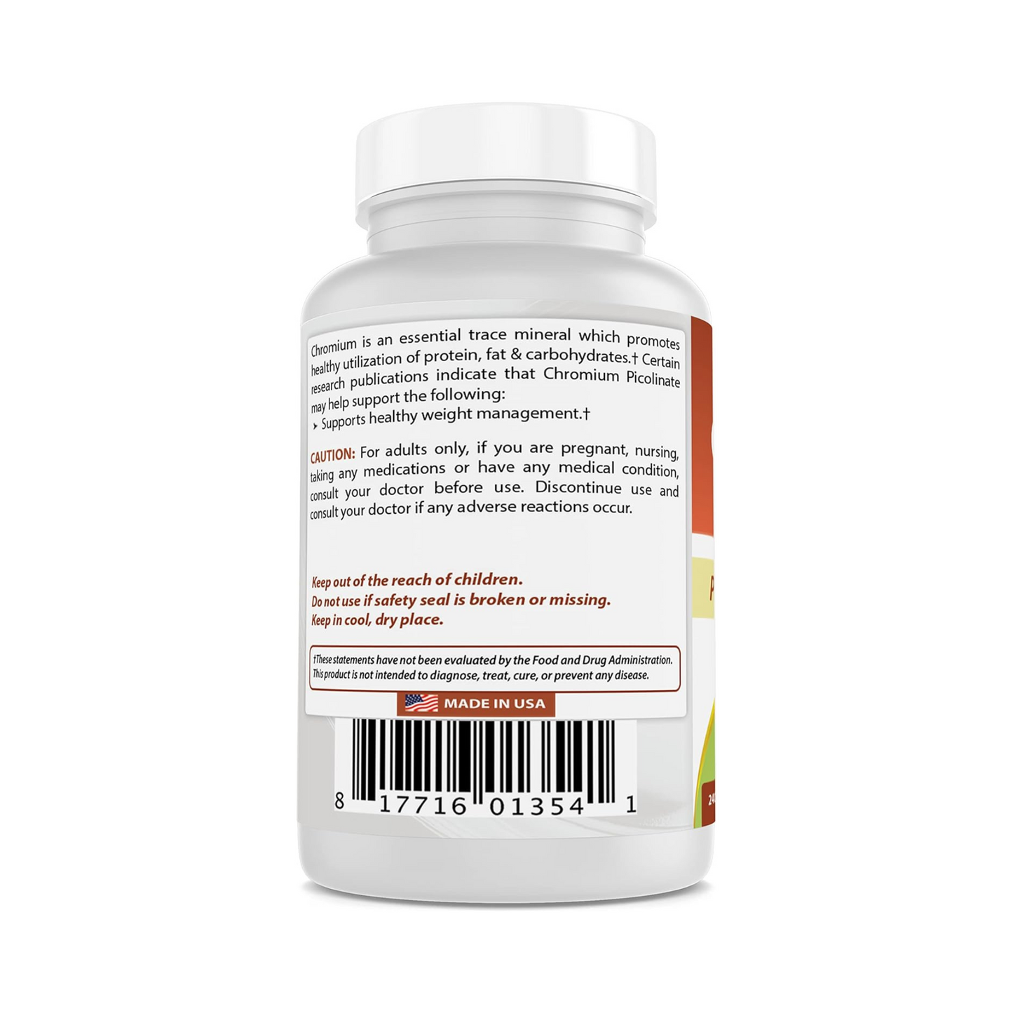 Best Naturals Chromium Picolinate, 1000 mcg, 240 Comprimidos