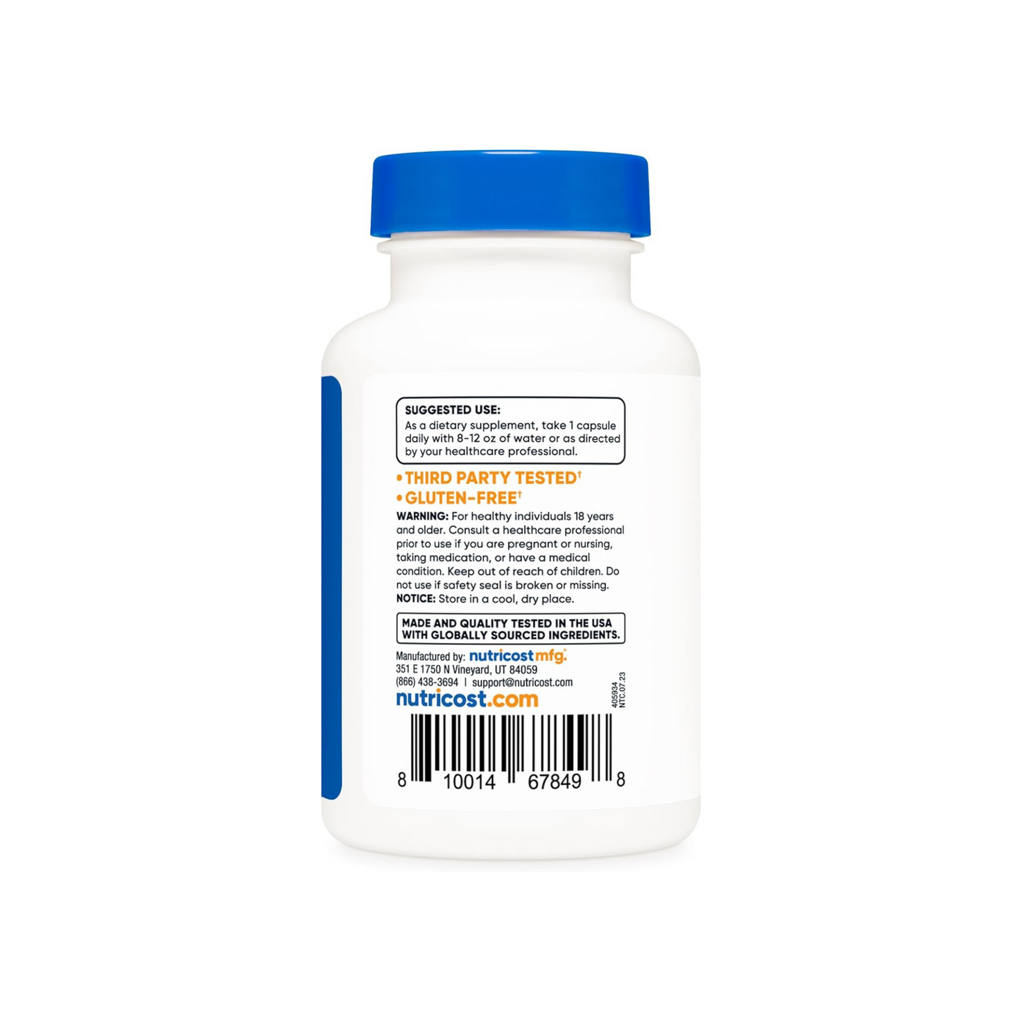 Nutricost Vitamina B12 (Methylcobalamin) 2000 mcg, 120 cápsulas