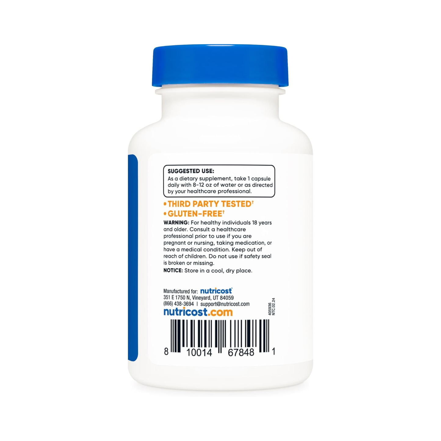 Combo 2x Nutricost Vitamina B12 (Metilcobalamina) 1000 mcg, 120 Cápsulas