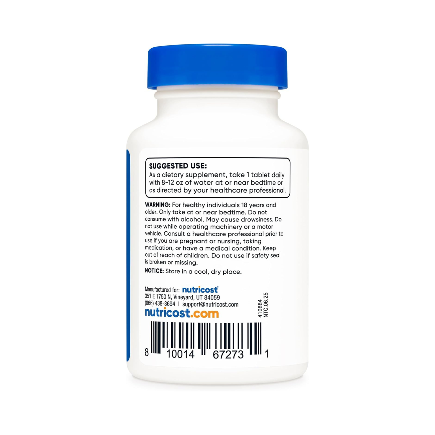 Combo 2x Nutricost Melatonina 10 mg, (10 mg por Dose), 240 Comprimidos