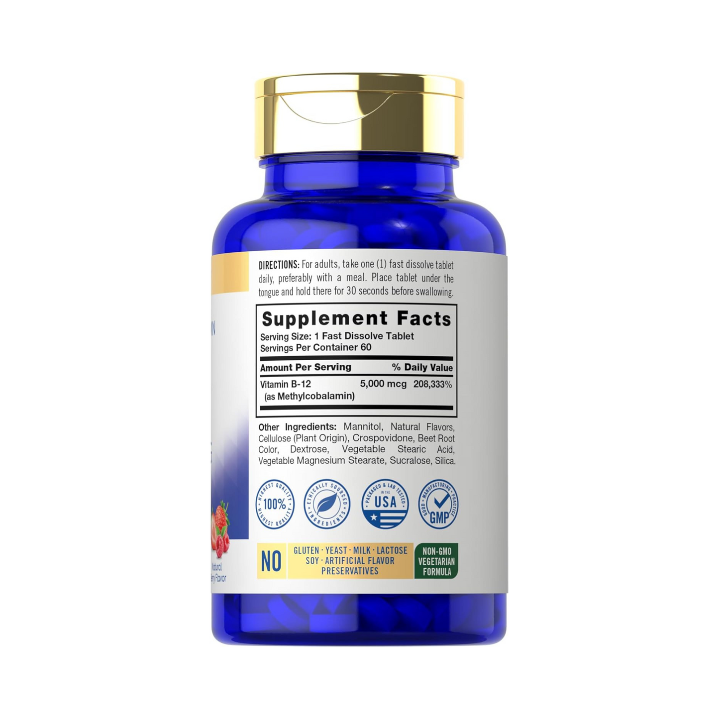 Combo 3 Carlyle Vitamina B12 Metilcobalamina, 5000 mcg, 60 Comprimidos