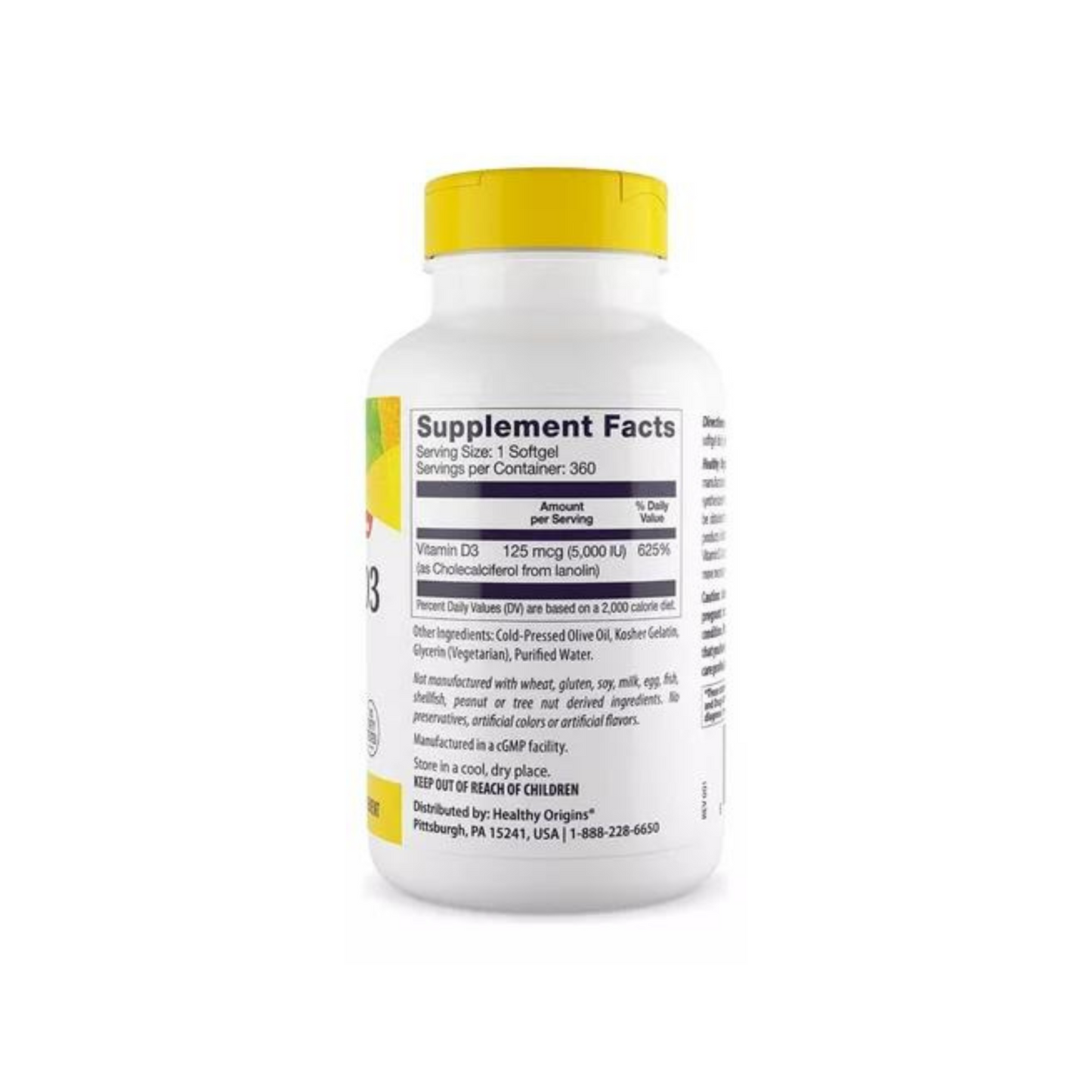 Combo 1 Healthy Origins, D3, 10000IU, 360 Softgels + 1 NOW Foods, Vitamina D-3 Líquida, Força Extra, 25 mcg (1.000 UI), 30 ml (1 fl oz)