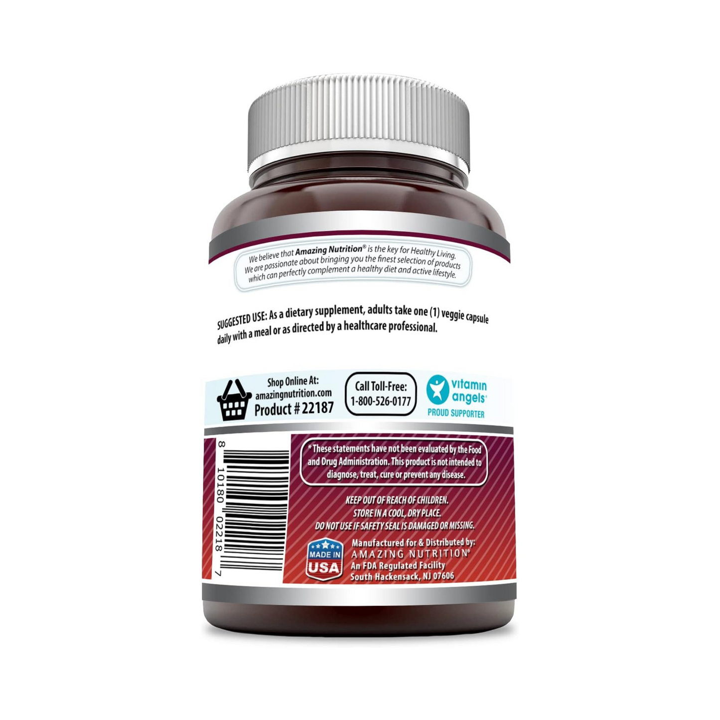 Amazing Formulas Quercetina 500 mg, 120 Cápsulas Vegetais
