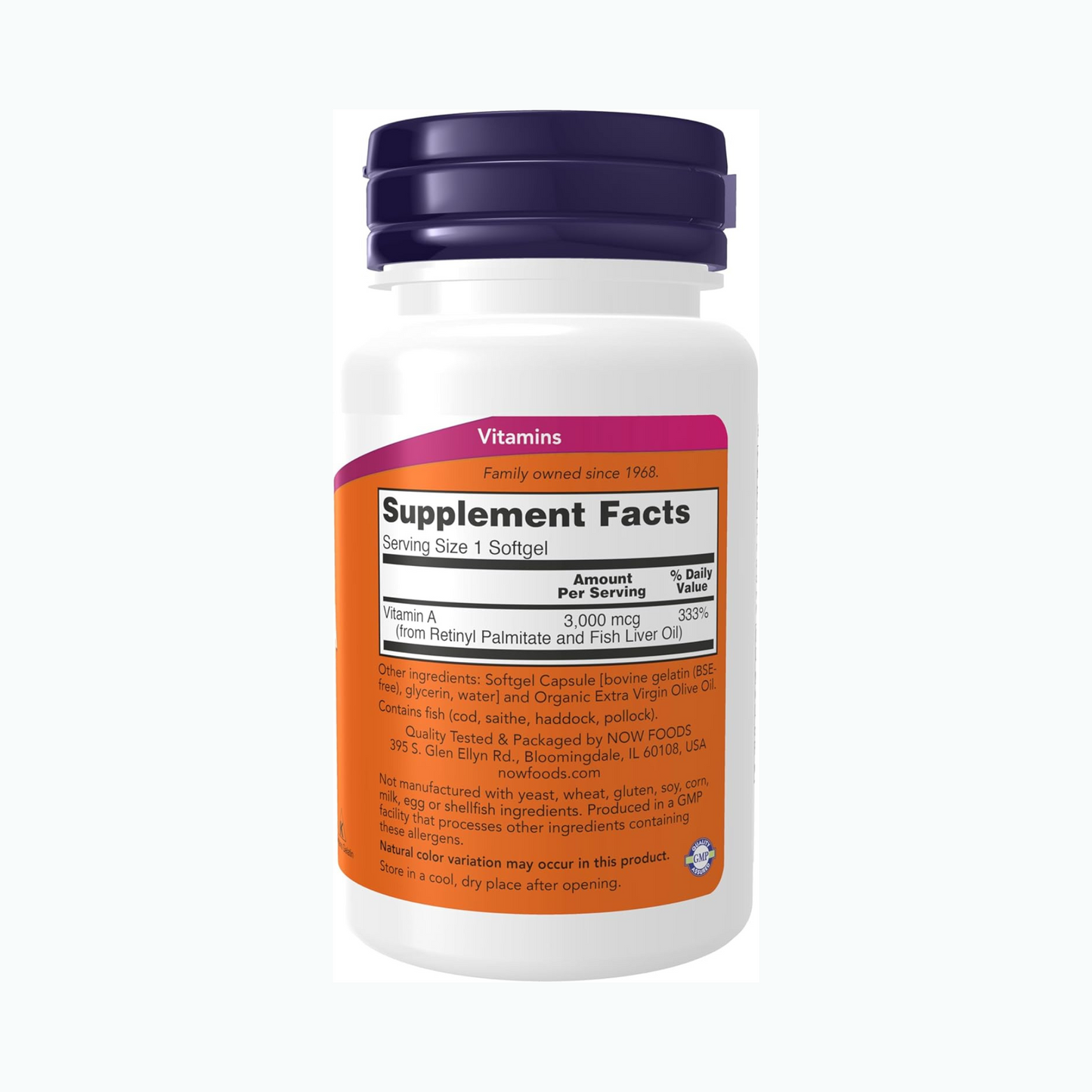 Combo Now Vitamina A 10.000 IU 100 Softgels + Healthy Origins Vitamin D3 10.000 IU 240 Softgels + Carlyle K2 MK7 100 mcg 150 Softgels + Healthy Origins Vitamin E 400 IU 180 Softgels