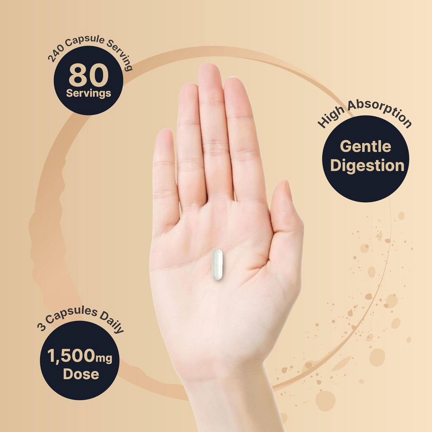 Combo 4 Naturebell Magnesium Malate, 1.500mg (em 3 Cápsulas), 240 Cápsulas