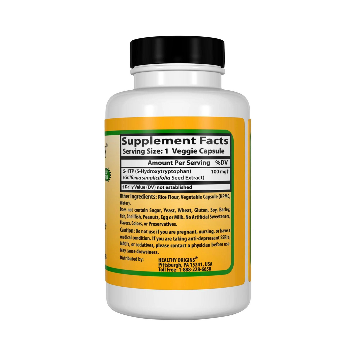 Healthy Origins, 5-HTP, 100 mg, 120 Vcaps