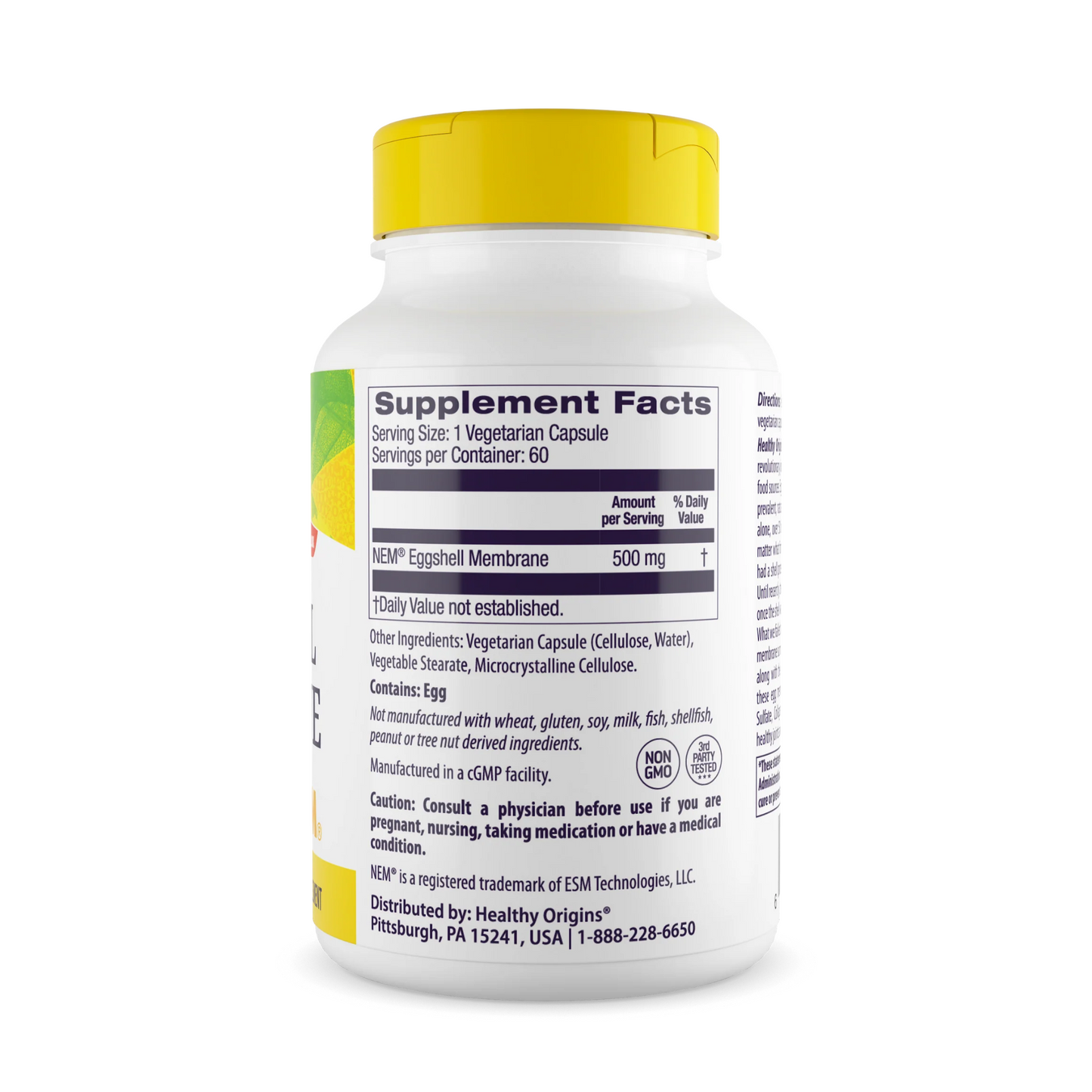 Healthy Origins, Eggshell Membrane, 500 mg (NEM®), 60 Vcaps