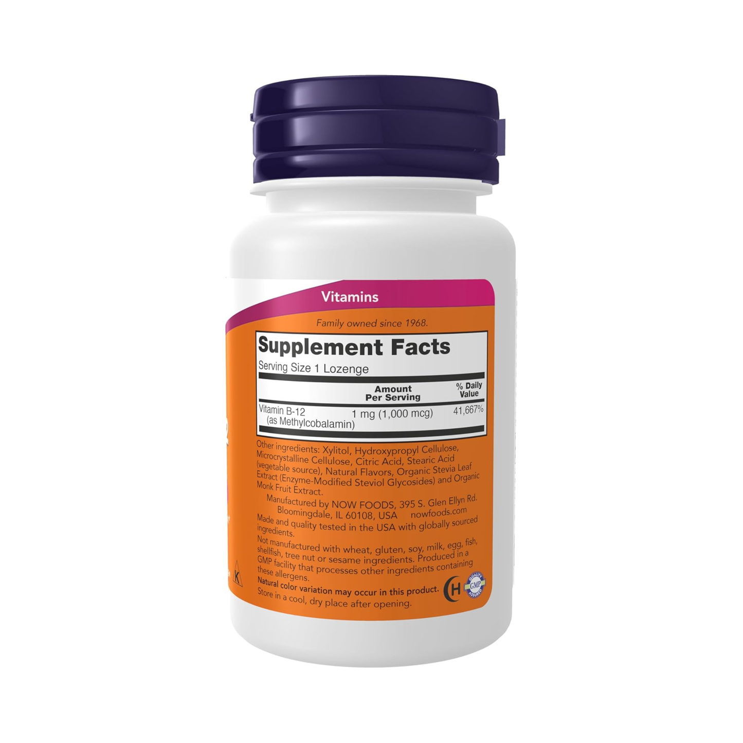 Combo 2x Now Vitamina B12 1000 mcg, 100 Comprimidos Sublinguais + 2x Healthy Origins Vitamina D3 10.000 UI, 240 Softgels