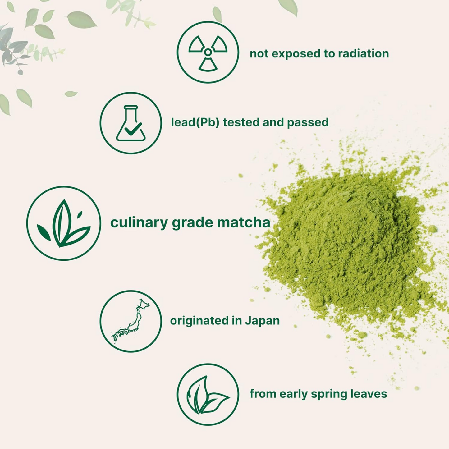 Micro Ingredients Matcha Verde Orgânico em Pó, 454 g, Sem Açúcar