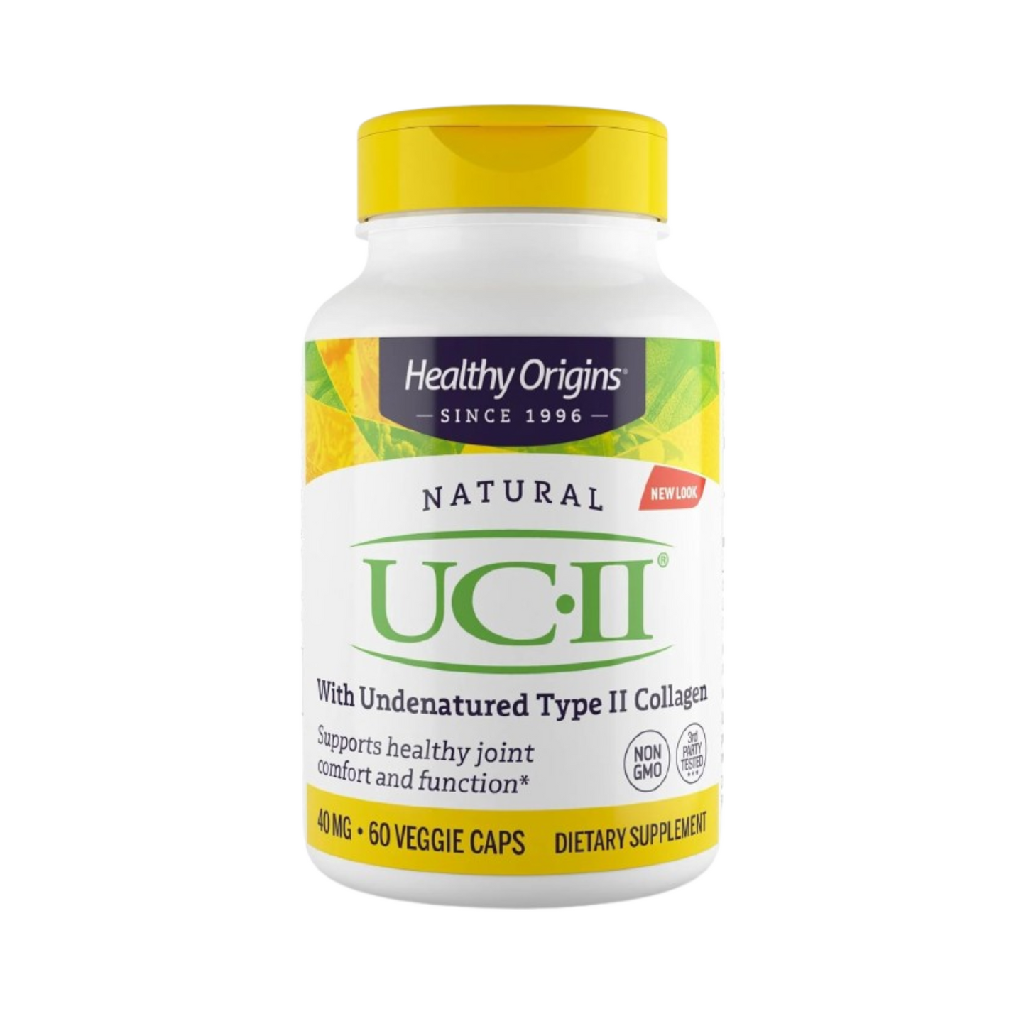 Combo Healthy Origins UC-II 40 mg (Colágeno Tipo II) 60 Cápsulas + Doctor's Best MSM 3000 mg por Porção, 180 Cápsulas