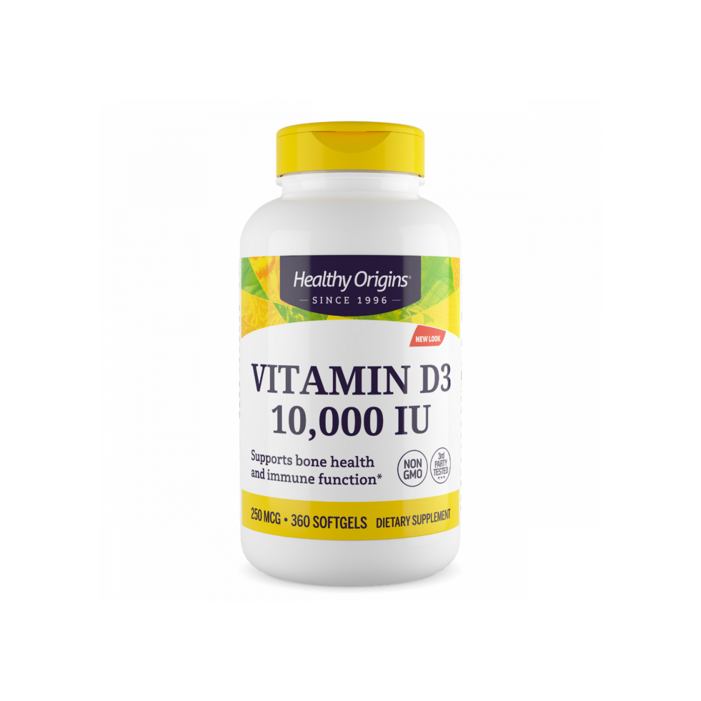 Combo 1 Healthy Origins, D3, 10000IU, 360 Softgels + 1 Healthy Origins Probiótico  30 Bilhões UFC  150 Cápsulas