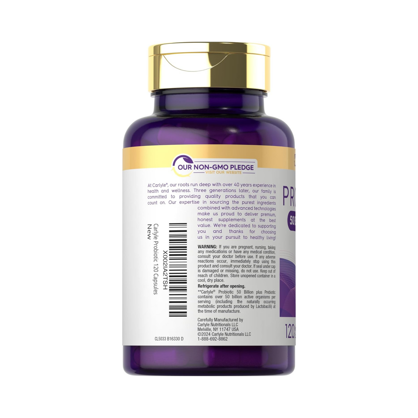 Combo Carlyle, Óleo de Orégano 4000mg, 150 Softgels + Vitamina D3 400UI, 10mcg, 400 Comprimidos + Probióticos com Prebióticos, 120 Cápsulas
