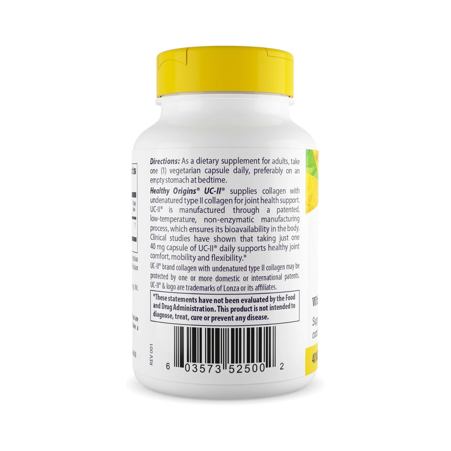 Combo Healthy Origins UC-II 40 mg (Colágeno Tipo II) 60 Cápsulas + Doctor's Best MSM 3000 mg por Porção, 180 Cápsulas