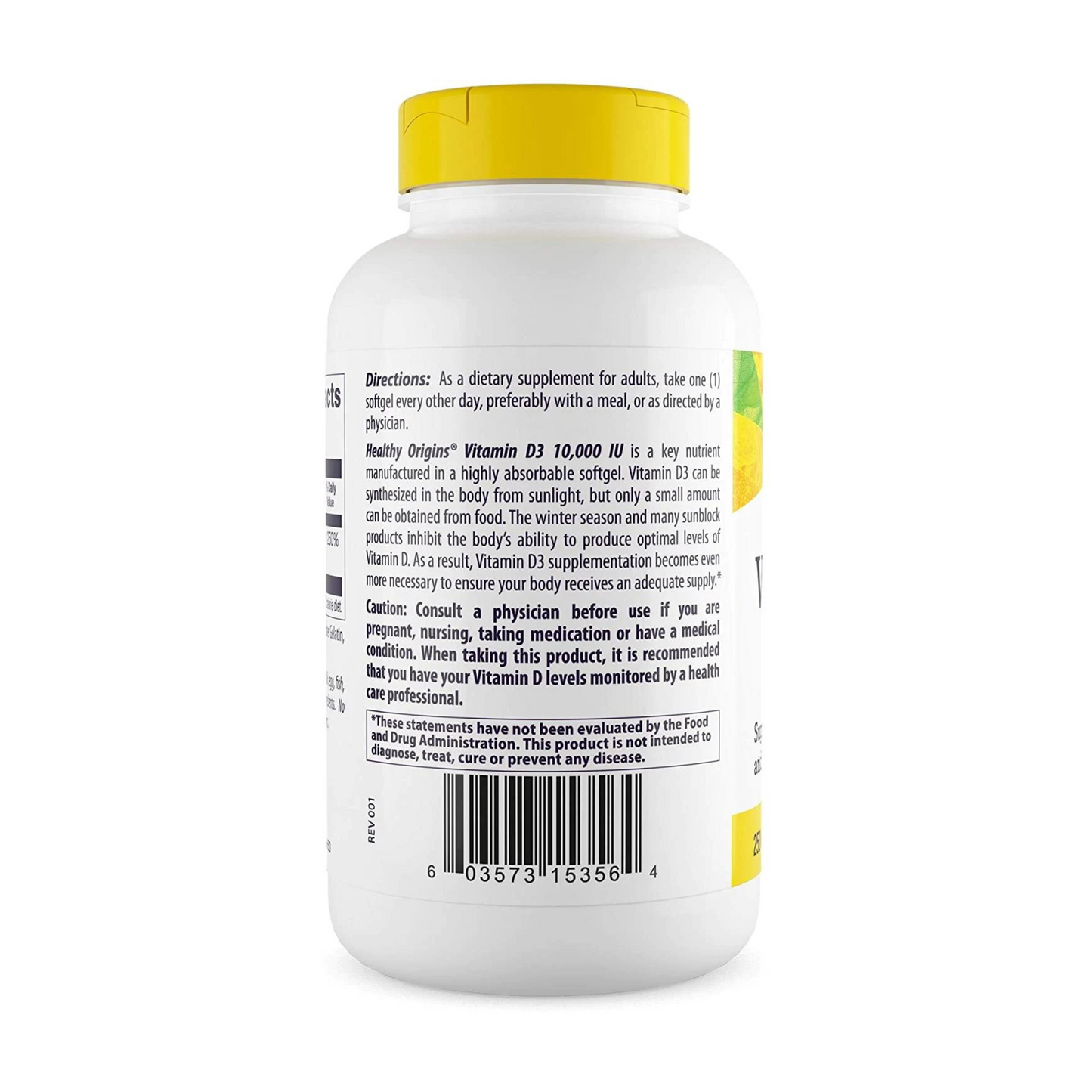 Combo Healthy Origins Vitamina D3 10000 IU, 360 Softgels + Healthy Origins Probiótico 30 Bilhões UFC, 150 Cápsulas