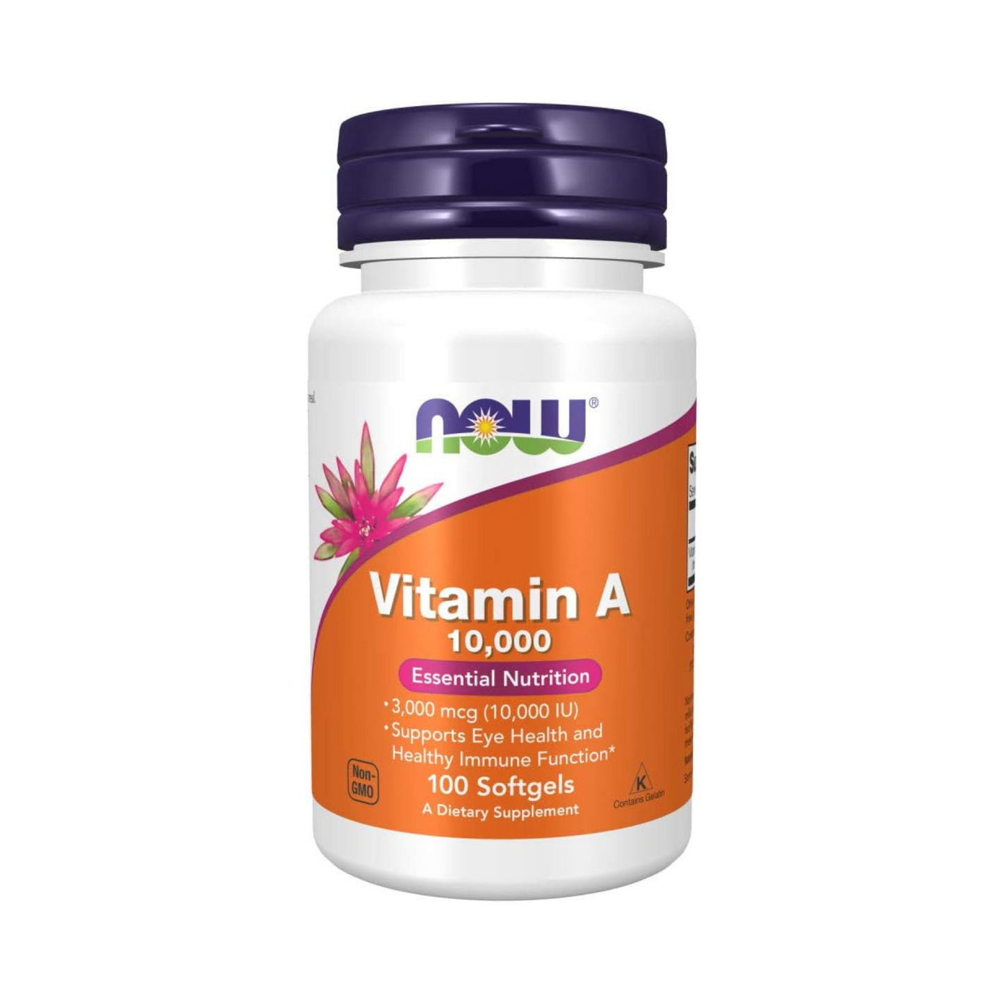 Combo Healthy Origins Vitamina D3 10000 IU, 360 Softgels + Healthy Origins Vitamina K2 MK7 100 mcg, 180 Softgels + Now Foods Vitamina A 10000 IU, 100 Softgels