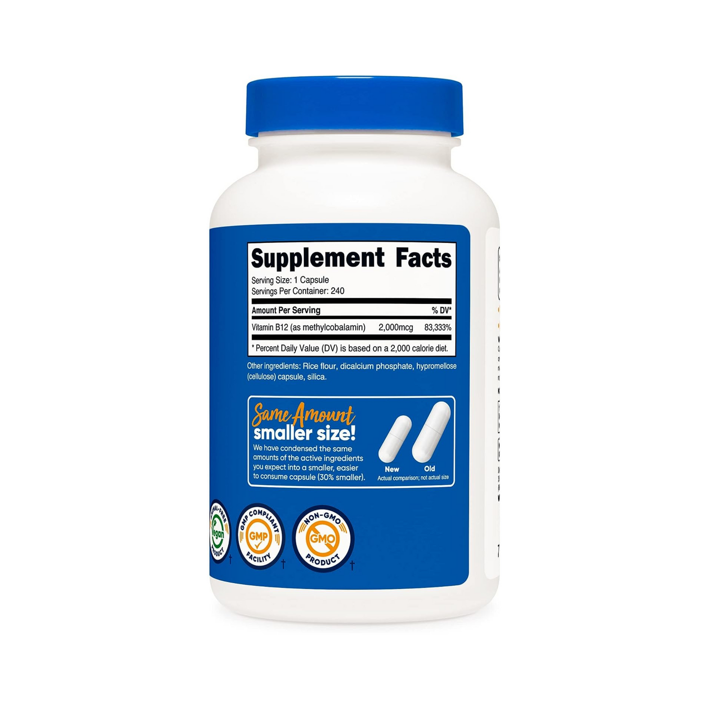 Combo Healthy Origins Vitamina D3 10000 IU, 240 Softgels + Nutricost Vitamina B12 (Metilcobalamina) 2000 mcg, 240 Cápsulas