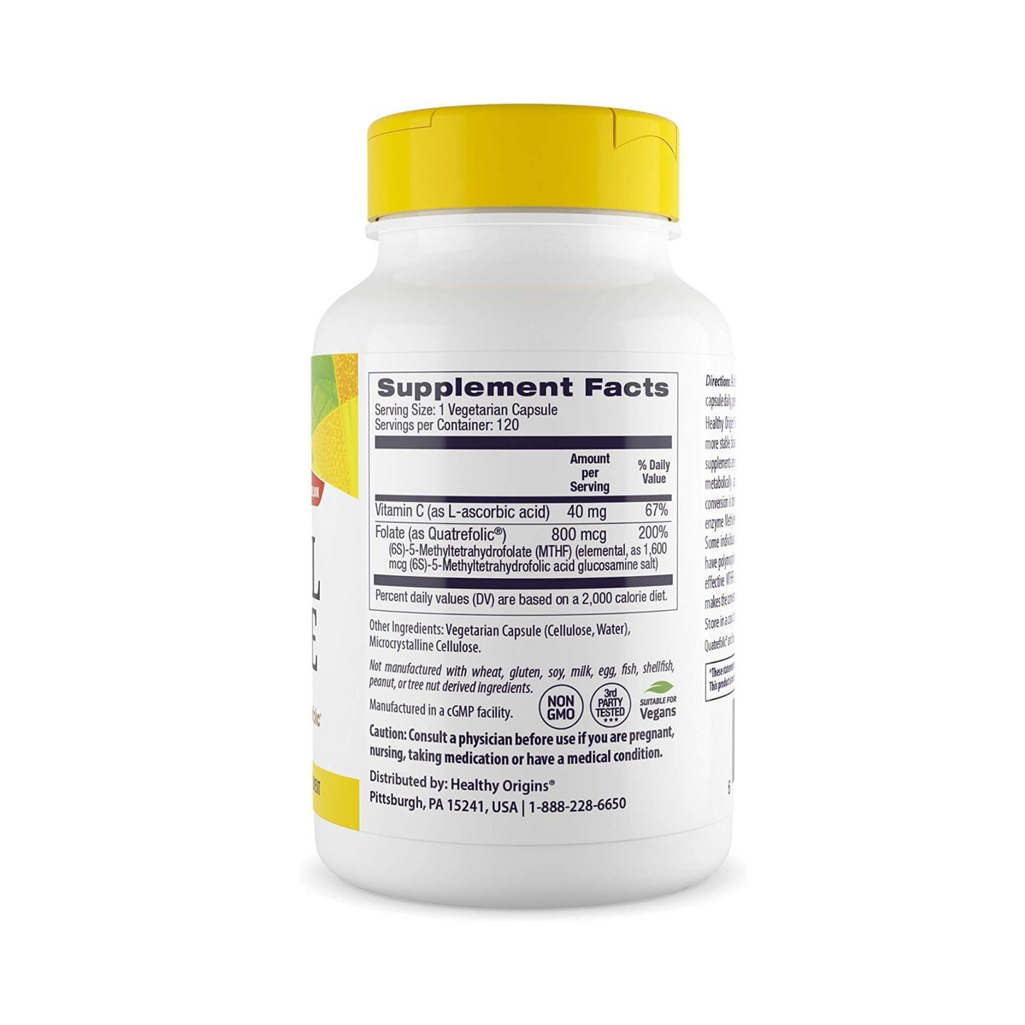 Combo Jarrow B12 Metilada 1000 mcg, 100 Comprimidos + Healthy Origins Metilfolato 800 mcg, 120 Cápsulas