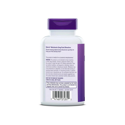 Combo 1 Healthy Origins D3, 10000IU (240 Softgels) + Natrol Melatonina Dissolução Rápida de Morango (3 mg, 150 Comprimidos)