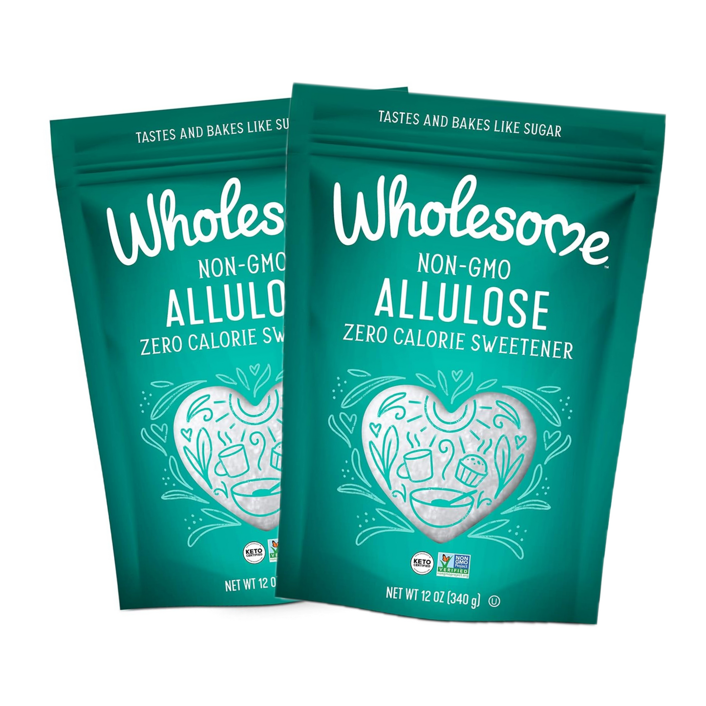 Combo 2x Wholesome Sweeteners Adoçante de Alulose 12 oz