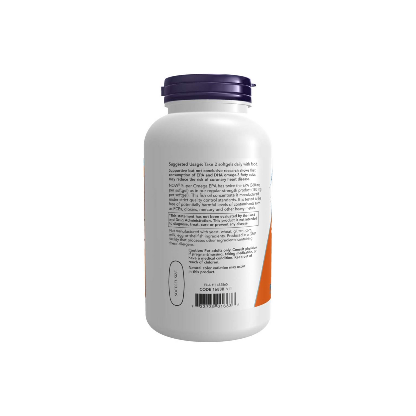 NOW Foods, Super Ômega EPA, 1000 mg, 360 EPA 240 DHA, 240 Cápsulas Softgel