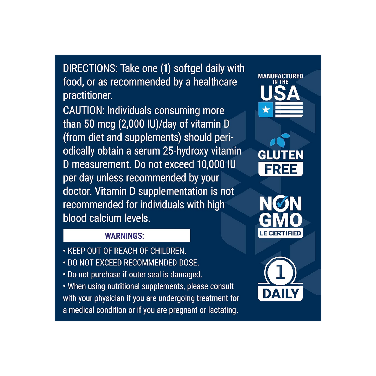 Life Extension, Vitamina D3, 175 mcg, 7000 UI, 60 Cápsulas