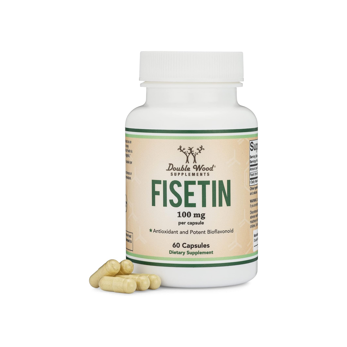 Double Wood, Fisetina, 100 MG 60 Cápsulas