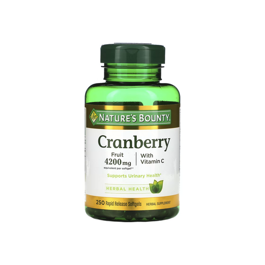 Nature's Bounty, Cranberry com Vitamina C, 250 Cápsulas Softgel de Liberação Rápida