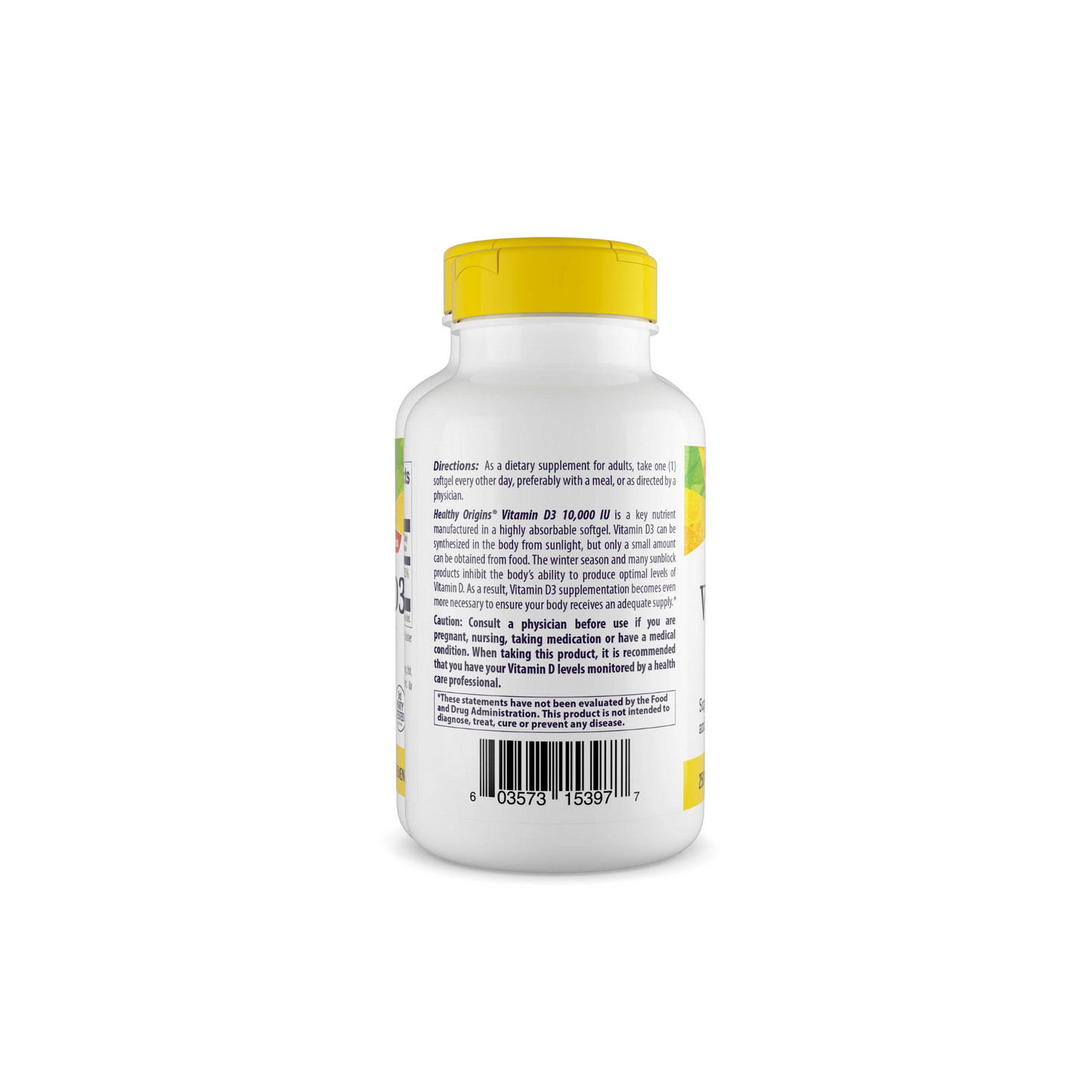 Combo 3 Healthy Origins Vitamina D3 com Óleo MCT, 10000 UI, 360 Mini Softgel