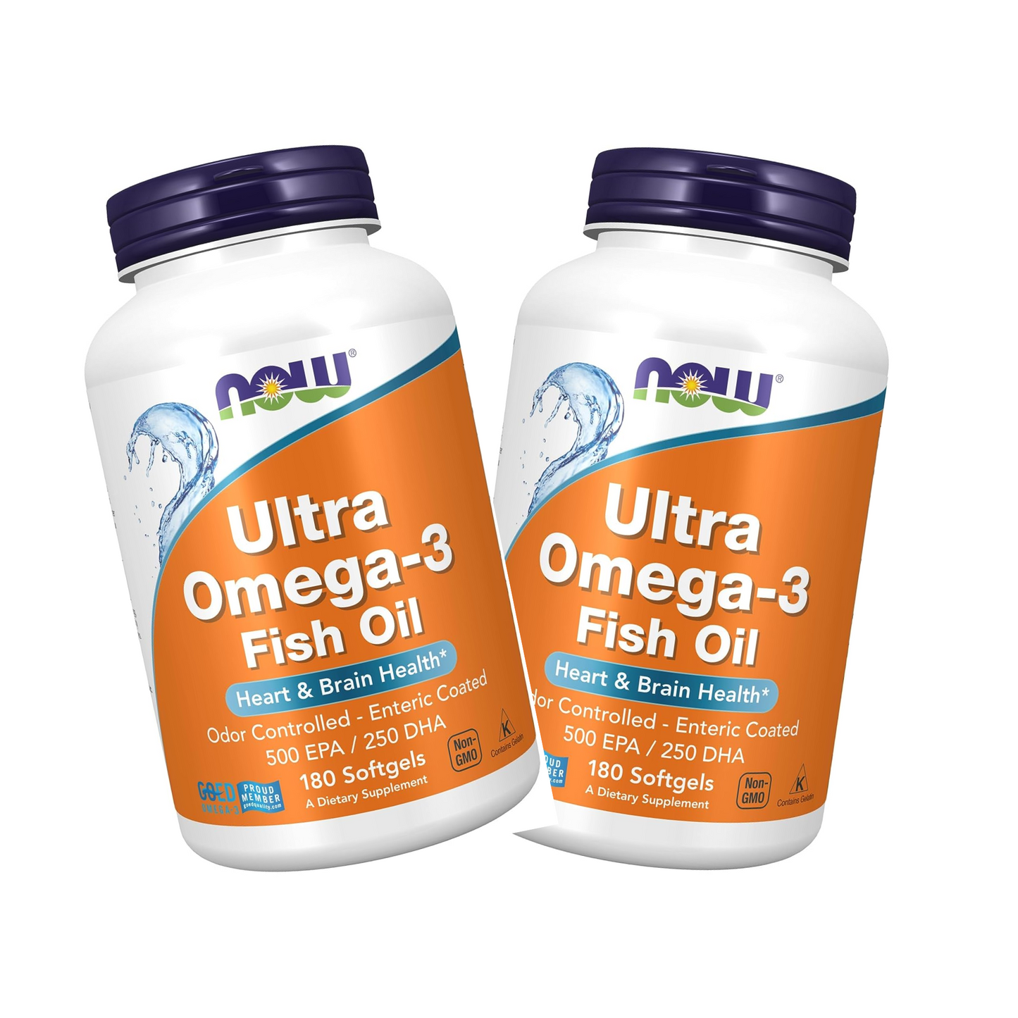 Combo 2 Now Foods Ultra Omega 3 1000 MG EPA 500 DHA 250 180 Softgels