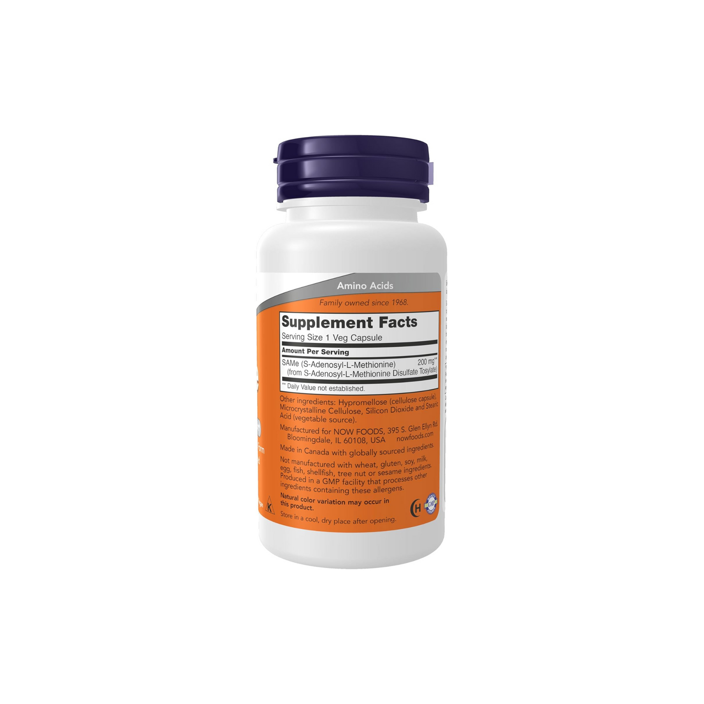 NOW Foods, SAMe, 400 mg, 60 Comprimidos