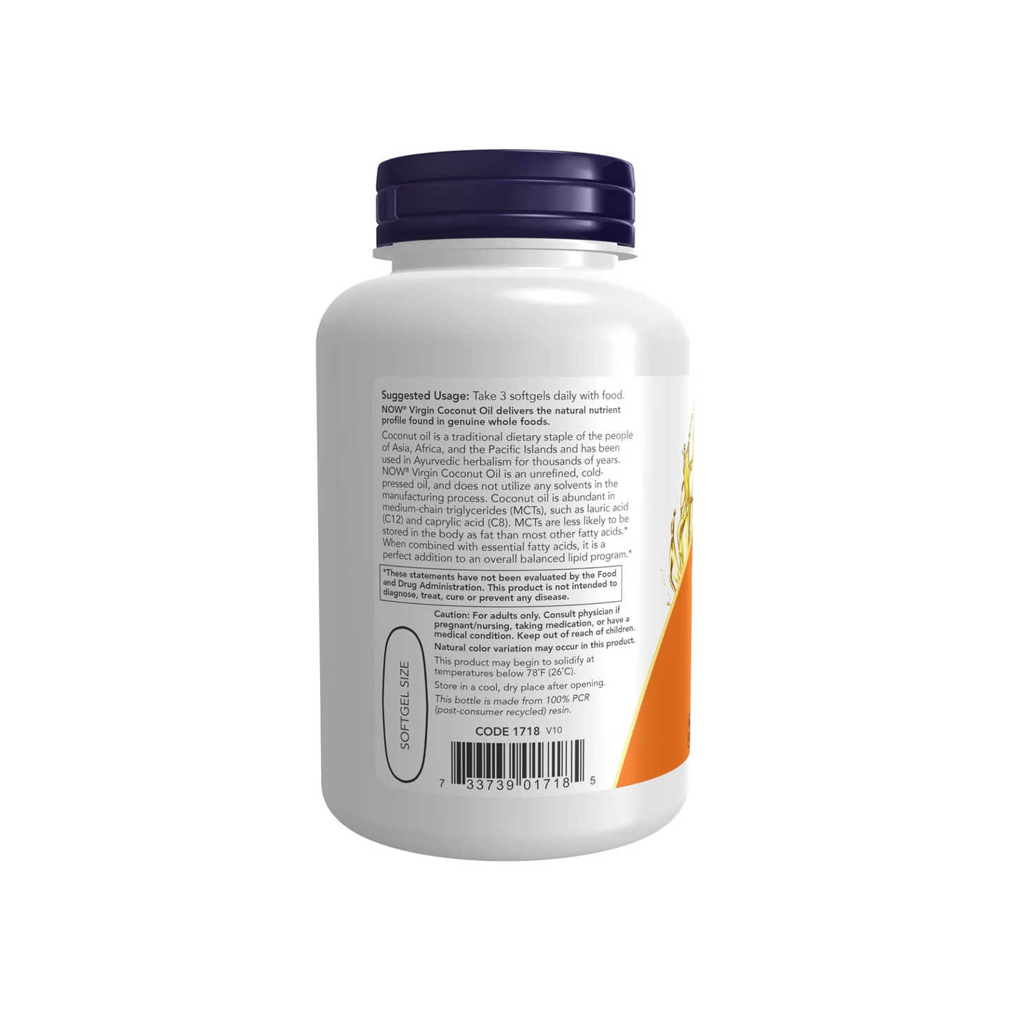 NOW Foods, Óleo de Coco Virgem, 1000 mg, 120 Cápsulas Softgel