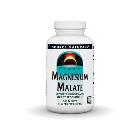 Source Naturals, Malato de Magnésio, 3.750 mg, 180 Comprimidos (1.250 mg por Comprimido)