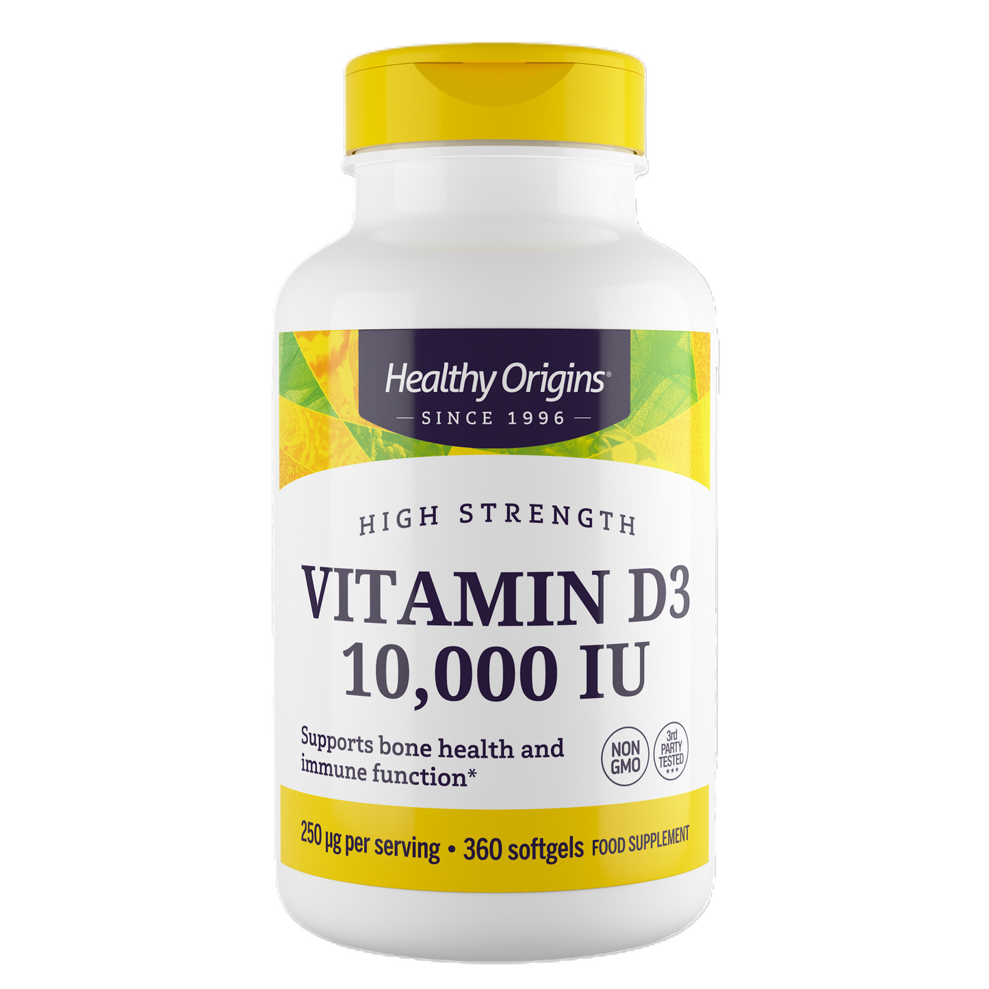 Combo 3 Healthy Origins Vitamina D3 10000 IU 360 Softgels