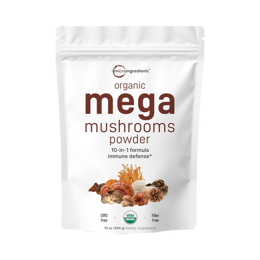 Micro Ingredients Complexo de Cogumelos 10 em 1 Orgânico, 284 g, Suporte Imunológico