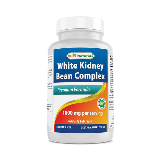 Best Naturals White Kidney Bean Complex 1800mg (Por Dose), 180 Cápsulas