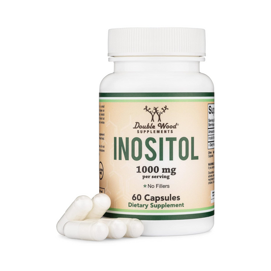 Double Wood Myo Inositol 1000 mg em duas porçōes 60 Cápsulas