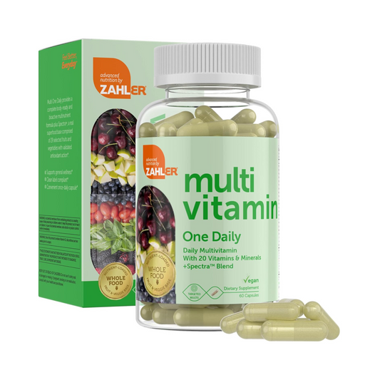 Zahler, Multivitamínico Diário Vegano, Kosher, 60 Cápsulas