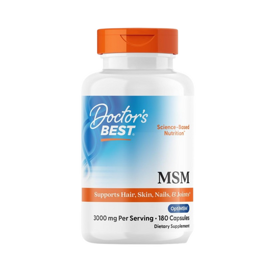Doctor's Best MSM 3000 mg por Porção, 180 Cápsulas