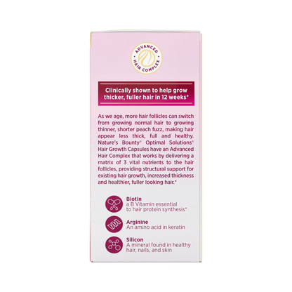 Nature’s Bounty Hair Growth, 30 Cápsulas