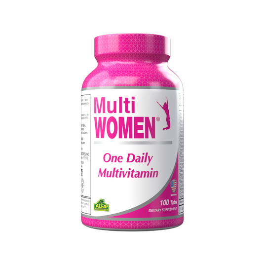 Suplemento Alfa Vitamins Multi Women - Multivitaminas Diárias para Mulheres - 100 comprimidos