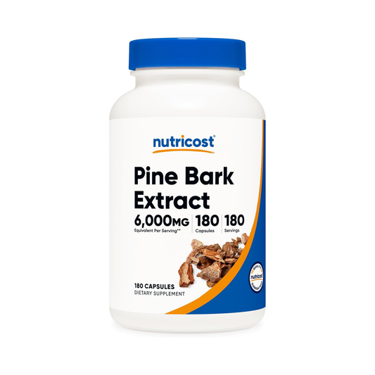Nutricost Extrato de Casca de Pinheiro 6000 mg (por cápsula), 180 Cápsulas