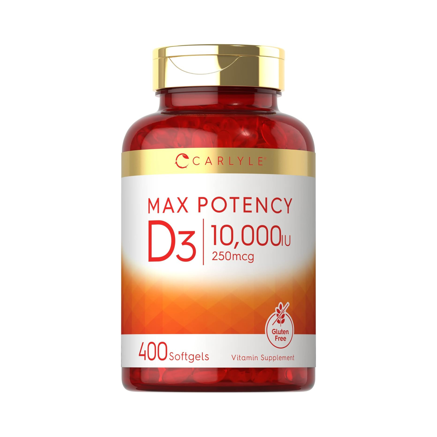 Carlyle, Vitamina D3, 10000IU, 400 Softgels
