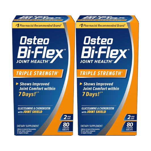 Combo 2x Osteo Bi-Flex Triple Strength com Vitamina D (80 Comprimidos)