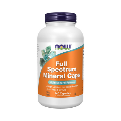NOW Foods Fórmula Multimineral de Espectro Completo, 240 Cápsulas Vegetais